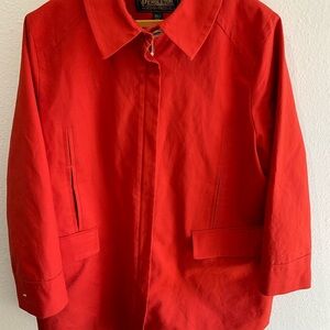 Pendleton Red Trench Coat